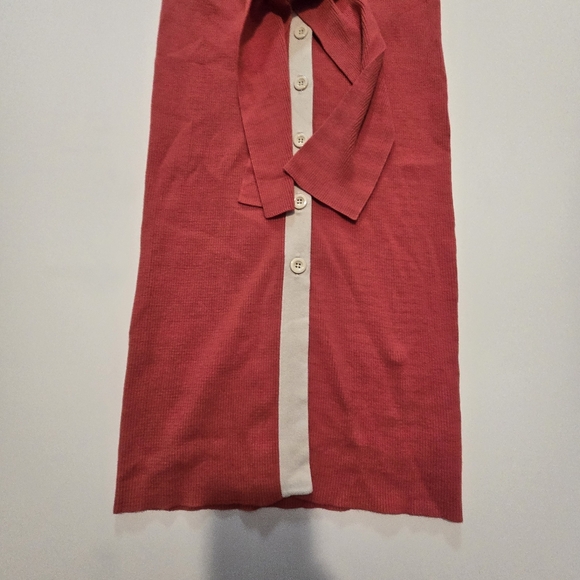 Toccin Sleeveless Button Front Midi Casual Dress V-neck Sleeveless Size XS - Picture 3 of 11